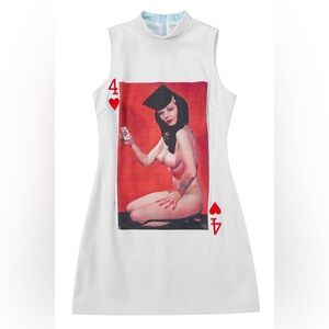 Fashion Brand Company 4 of Hearts Nudie Card Mockneck Mini Dress